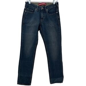 Unionbay Jeans Mens Straight 29x30 Dark Blue Denim 100% Cotton